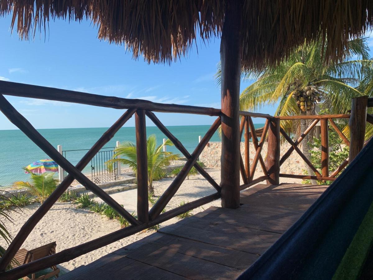 La Casa Del Mexicano Celestun Exteriör bild